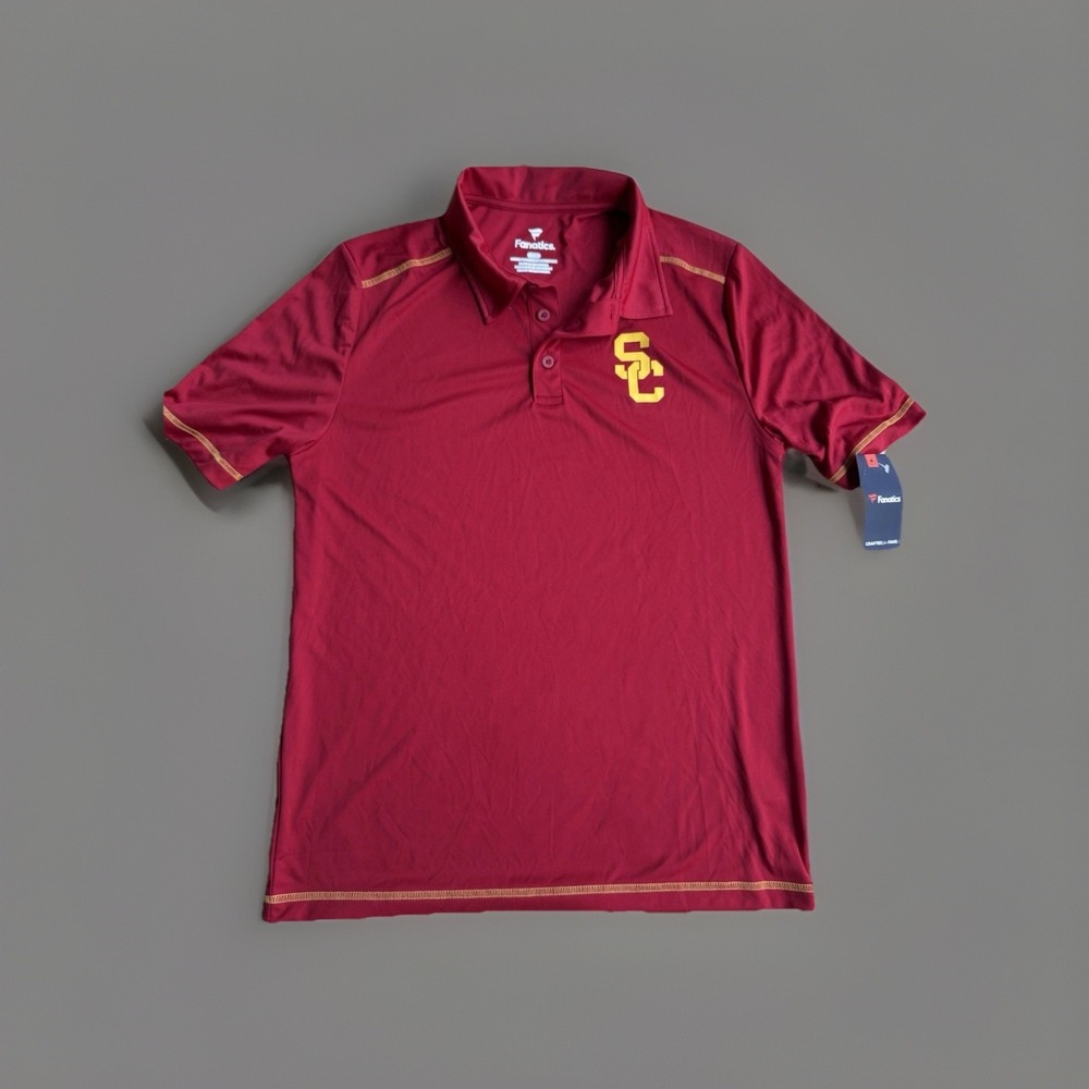 SOUTHERN CALIFORNIA TROJANS Men's Polo Shirt Medium NWOT